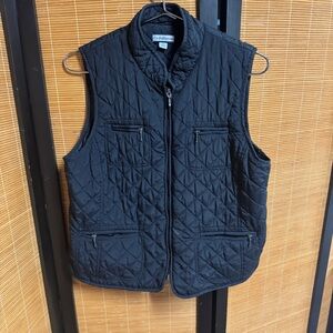 Croft & Barrow Black Quilted Vest